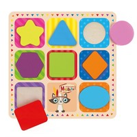 Дер. Вкладыш "Веселые фигуры" 76887.