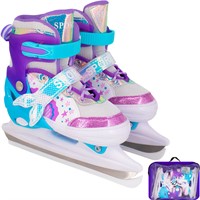 Коньки раздвижные  рM: 34-37 фиолетово-голубые 141V-552