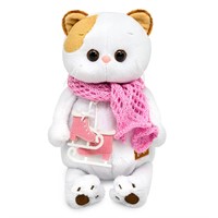 Ли-Ли Кошечка с коньками и в шарфике LK27-155