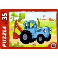 Пазл 35 Макси Синий трактор №5 ПУ35-1777