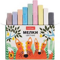 Мел цветной 9шт Нарисуй-ка!  ML_082953 Hatber