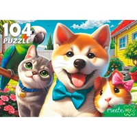 Пазл 104 Селфи домашних животных Ф104-4537