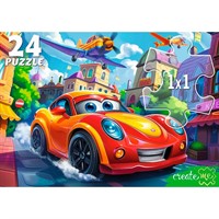 Пазл 24 Макси Веселая машинка и самолеты УК24-0208