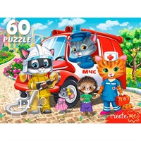 Пазл 60 Котята-спасатели П60-7736