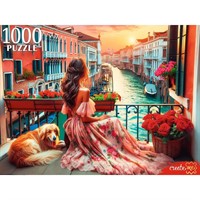 Пазл 1000 Девушка в Венеции ХП1000-8278