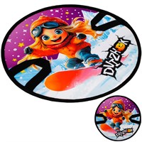 Ледянка мягкая круглая Dvizhok Девочка 45см фиолетовая 80526