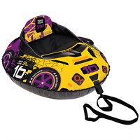 Тюбинг для катания овальный ТБМ2/ЖФ желтый/фиолетовый