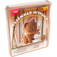Набор для творчества Конструктор из картона. Объёмная игрушка Котёнок Нг-016 LORI.
