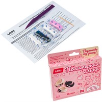 Набор для творчества Полимерная глина. Колечки. Котята Пз/Пг-043 LORI.