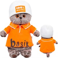 Басик в поло и шапке "100% антистресс" Ks22-286