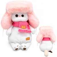 Ли-Ли Кошечка в меховой шапке и шарфе LK27-166