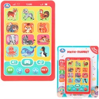 Планшет Обучающий мини 75+ мелодий, звуков и вопросов викторин Умка HT1117-R43