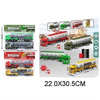 Набор машин 600-62BQ Тягач с цистерной /2 шт в уп/ в пакете