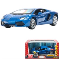 Модель 68254A Lamborghini Aventador coupe, 19 см, двери,багажник Технопарк в кор.