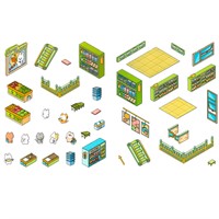 Набор наклеек 3d ROOM BOX Пекарня микс 4 вида 77767