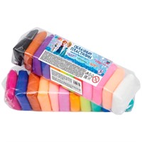 Набор для творчества Легкий пластилин Снежная принцесса 12 цв. 10 гр, MultiArt FLUFFY12-FR-142745