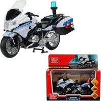 Модель R1200-13SLPOL-WH МОТОЦИКЛ BMW R1200 RT 13 см, подвиж дет, белый Технопарк в кор.