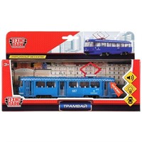 Модель CT12-463-2-BL-WB Трамвай Технопарк в коробке