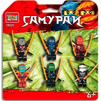 Город мастеров 18020-YF Фигурки самураи-6 шт.