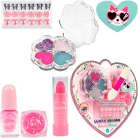 Набор 4цв тени,апп,лак д.ногтей peel-off,пом.д.губ,блестки д.лица/тела,стразы,пилочка Т26312