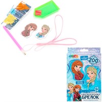 Набор для творчества Брелоки алмазной мозаикой Снежная принцесса MultiArt DIAKEYPRINC-126498