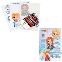 Набор для творчества Вышивка на пластиковой канве Снежная принцесса MultiArt VSHPRINC-125461