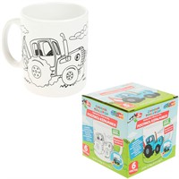 Набор для творчества Кружка для росписи СИНИЙ ТРАКТОР МУЛЬТИ АРТ MUG-ST
