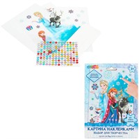 Набор для творчества Картина наклейками Снежная принцесса MultiArt PICSTICK-122839