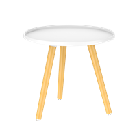 Стол журнальный TALVI белый (бежевые ножки) 1шт. PP0016WBE (от 12 шт)