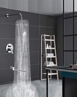 Ruver Встраиваемый душевой комплект со смесителем 3 режима TVZ-8828 Хром