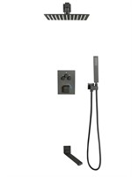 Khabur Встраиваемый душевой комплект с термостатом 3 режима TVZ-0897 Чёрный