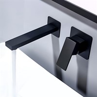 Liva Чёрный. Встроенный смеситель для раковины скрытого монтажа TVZ-1845