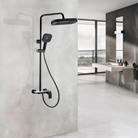 Ares Душевая стойка со смесителем ALS-615-10 Черная