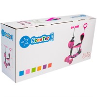 Самокат-каталка 3в1 розовый колеса 120 мм 141V-1120