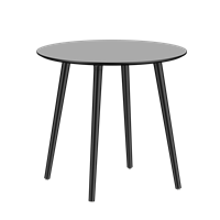 Стол TEYA серый (черные  ножки) (от 12 шт)