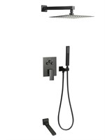 Eden Встраиваемый душевой комплект  3 режима TVZ-0817 Чёрный