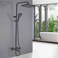 GaLaxy Чёрный матовый. Душевая система с термостатом SDI-1801