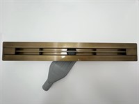 Душевой трап Delgado (SLIM) линейный 600 мм Бронза