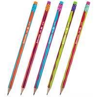 Карандаш ч/гр. НВ "MIX" 181760 BRAUBERG с ластиком