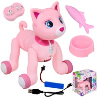 Кошка на радиоуправлении ZYB-B2997-5 Умный питомец свет, звук в коробке