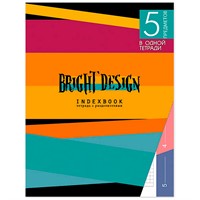 Тетрадь 128 л. А5 5 разд, Цветные полосыС0274-34 Апплика
