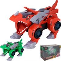 Игрушка на бат. 834-1A Динозавр/машина свет, звук в кор.