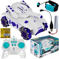 Танк на радиоуправлении XB1091 с дымом, стреляет пулями, управление от руки, аккум, USB в кор..