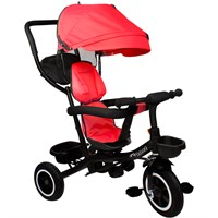 Велосипед трехколесный красный FG240528291L-1 колеса прорезиненные, 0"/8"