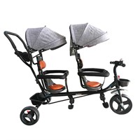 Велосипед трехколесный Dvizhok серый  FG240528298L-1 колеса ЭВА  10"/8"