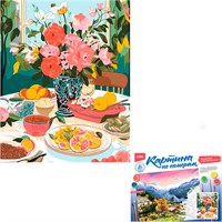 Набор Для Творчества Картина по номерам на картоне 40*50 см Завтрак Кпн-404 Lori