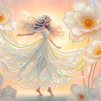 Набор для творчества Алмазная мозаика 30х30 см Прекрасная принцесса НД-5353