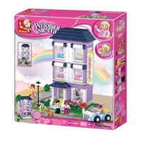 Конструктор Розовая мечта  38-0531 Дом 3 этажа 541 дет. в коробке