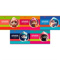 Альбом для рисования 40 л. А4 ЛапУшки в шапочках 40А4В Hatber