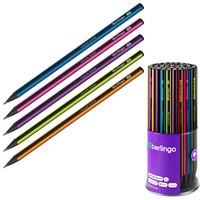 Карандаш ч/гр "Color Zone" трехгранный ассорти BP01305 Berlingo